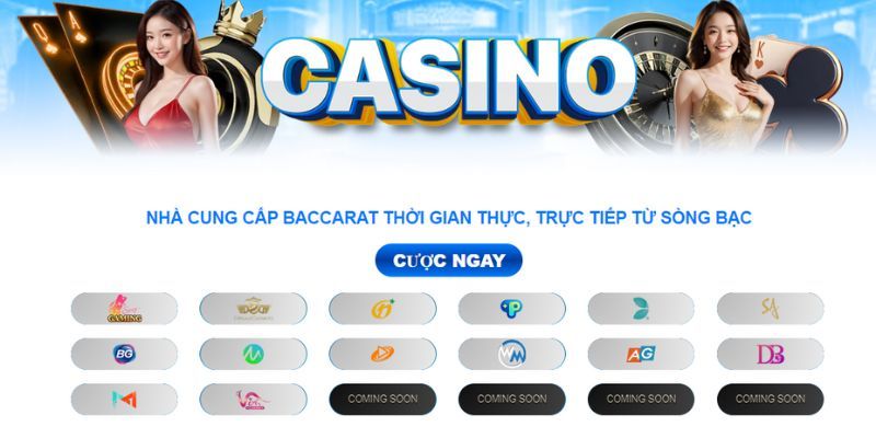 Danh sách những nhà cung cấp game uy tín tại Casino 